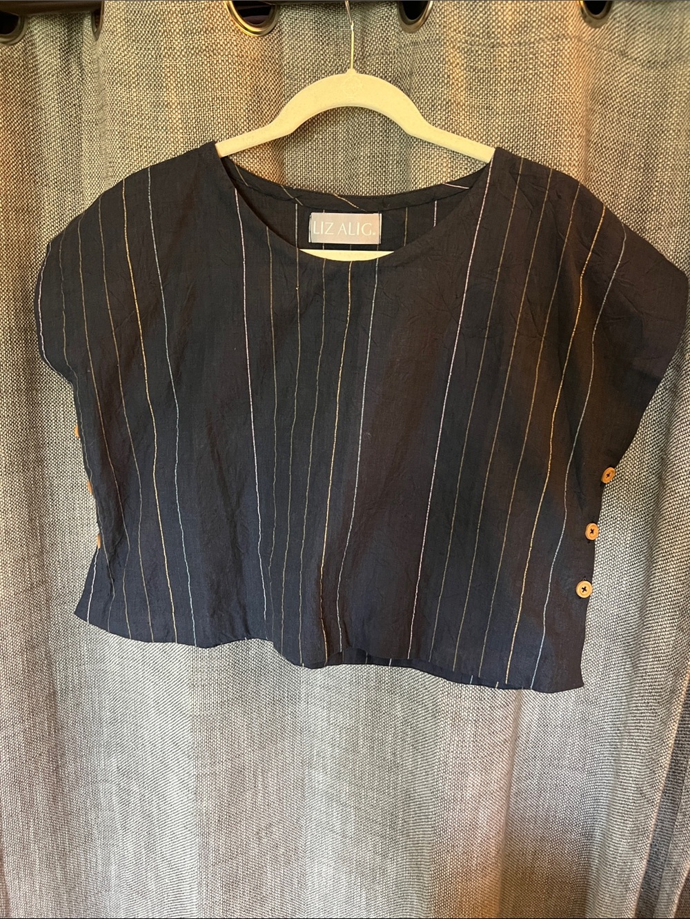 Liz Alig Katie cotton crop top